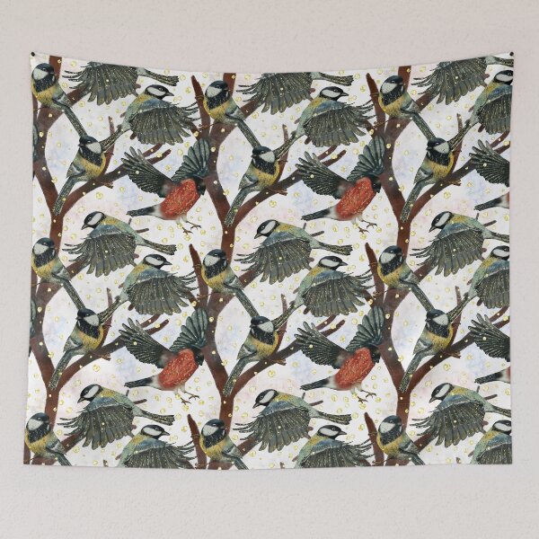 Item preview, Magical Winter Wild Bird pattern designed and sold by Dottadesigns.