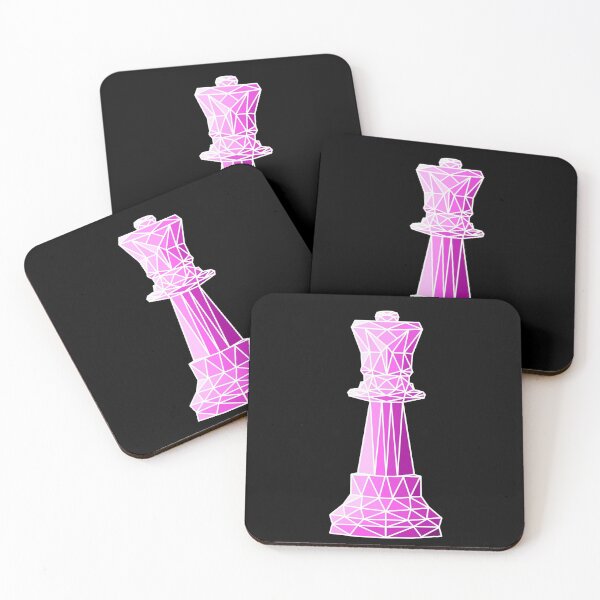 Item preview, Geometric pink chess queen designed and sold by felinefeelings.