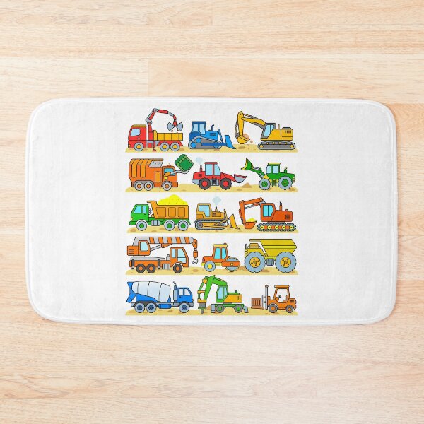Item preview, Construction Machines Excavators Trucks Bulldozers for Kids  designed and sold by samshirts.