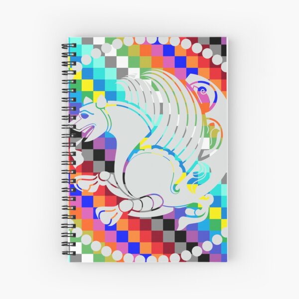 Simurgh Colored Squares Spiral Notebook