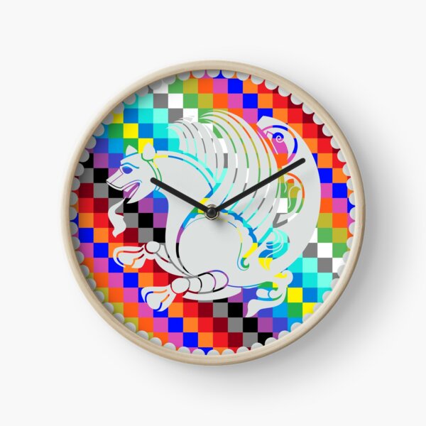 Simurgh Colored Squares Clock