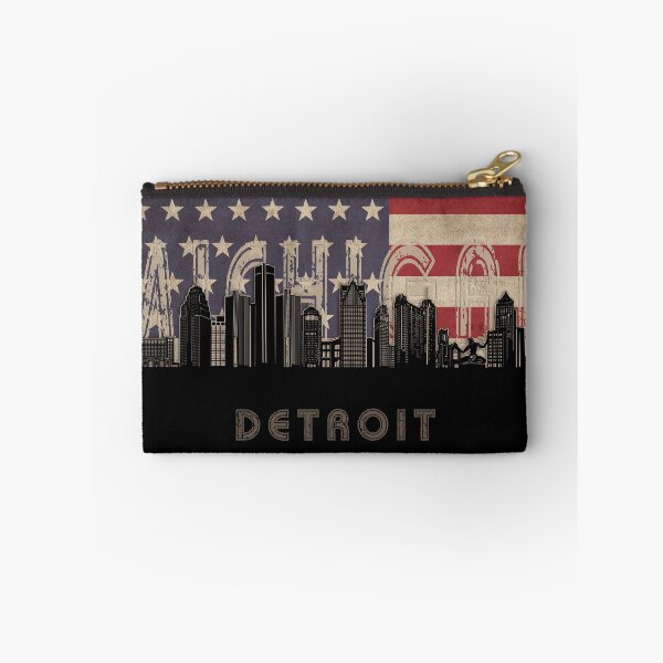 Item preview, detroit skyline flag designed and sold by BekimART2.