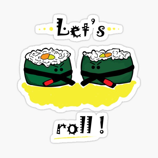 Item preview, Let's Roll! | Black Belts Sushi designed and sold by ArtsAndChokes.