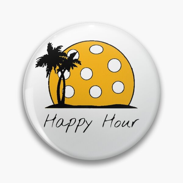 Item preview, Happy Hour Pickleball Aloha sunset chill beach scene designed and sold by Juliano-Designs.