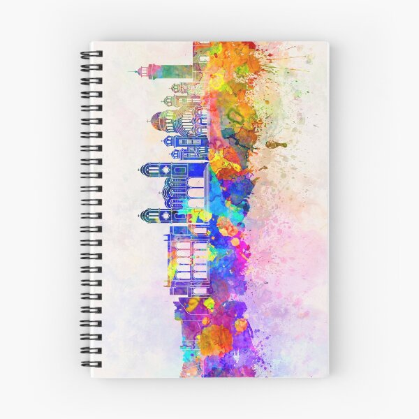 Item preview, Patras skyline in watercolor background designed and sold by paulrommer.