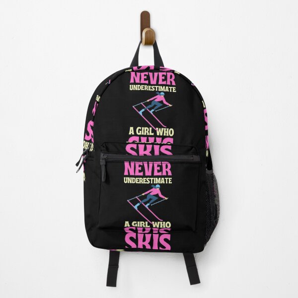 Item preview, Never Underestimate A Girl Who Skis great girl ski gift designed and sold by ds-4.