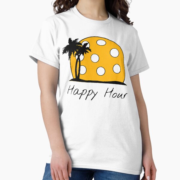 Item preview, Happy Hour Pickleball Aloha sunset chill beach scene designed and sold by Juliano-Designs.