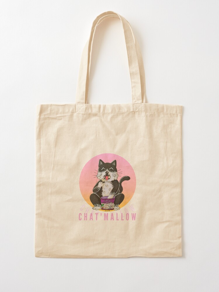 "Mallow cat" Tote Bag for Sale by Amliink Redbubble