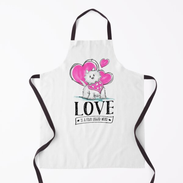 Item preview, Westie Love is a four legged word watercolor valentine designed and sold by WiMGcreative.