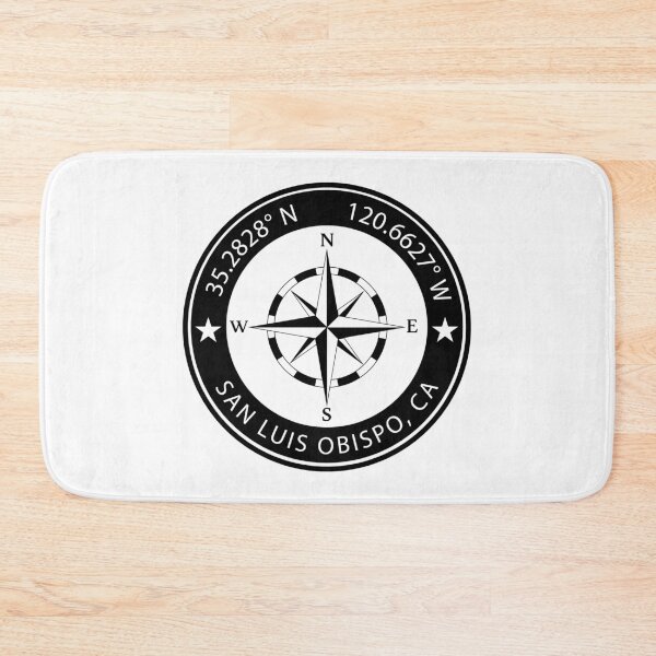 Item preview, San Luis Obispo, California Geographical Coordinates designed and sold by TeeOhGraphics.