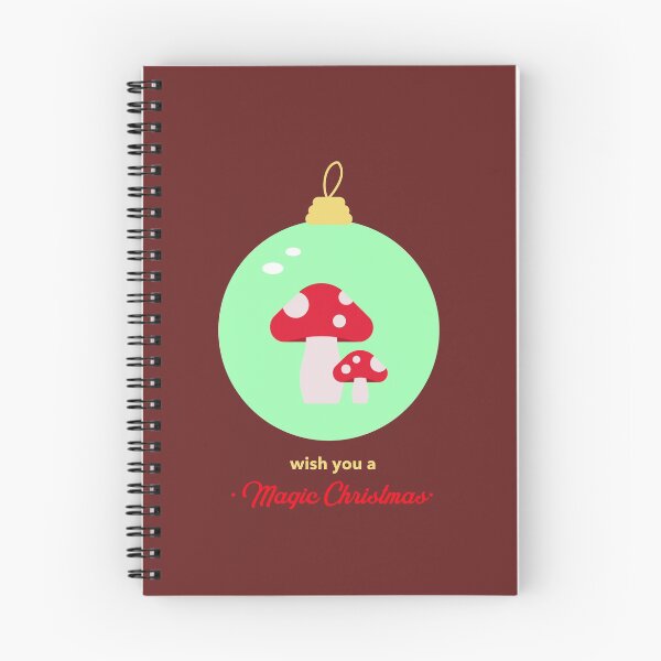 Item preview, Wish you a Magic Christmas, magic mushroom, Christmas tree decoration, Funny christmas tee, funny mushroom tee, for mushroom hunters designed and sold by MushroomHunters.