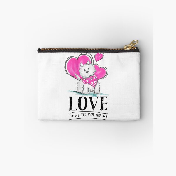 Item preview, Westie Love is a four legged word watercolor valentine designed and sold by WiMGcreative.