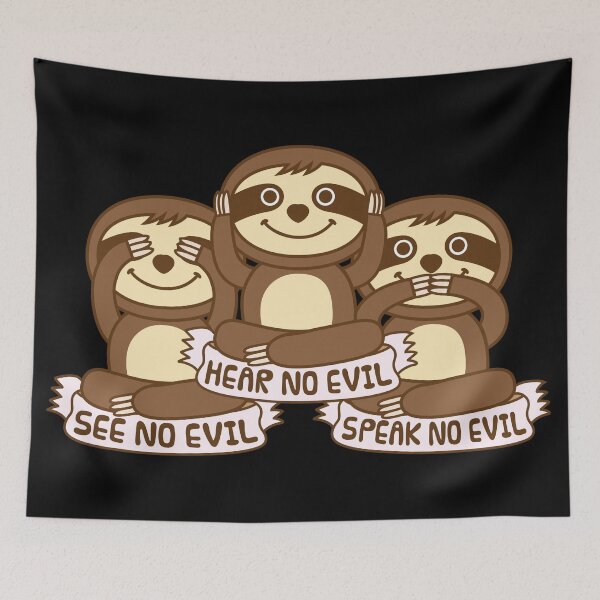 Item preview, Sloths See Hear Speak No Evil designed and sold by plushism.
