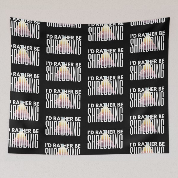 Item preview,  I'd rather be shredding, retro colours designed and sold by NomadMessenger.