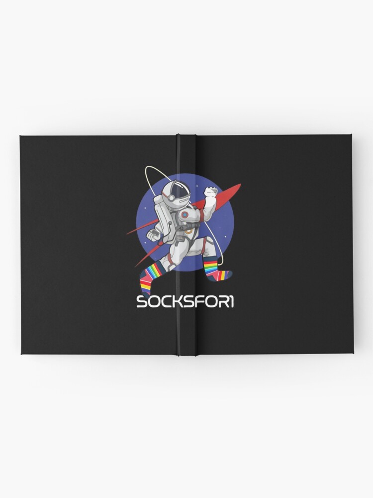 "Socksfor1 The Spaceman" Hardcover Journal for Sale by rearilliterate Redbubble