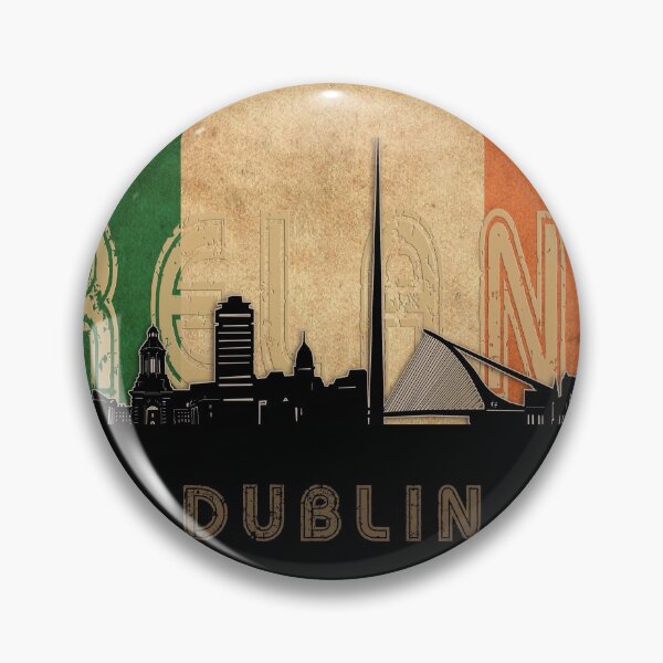 Artikelvorschau, Dublin Skyline Flagge entworfen und verkauft von BekimART2.