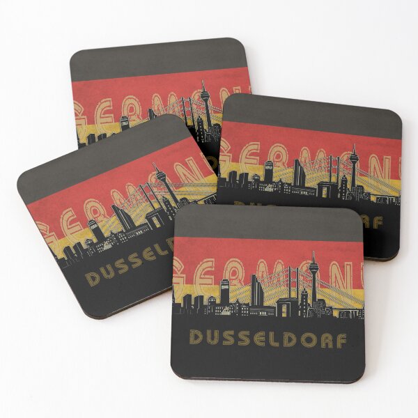 Item preview, dusseldorf skyline flag designed and sold by BekimART2.