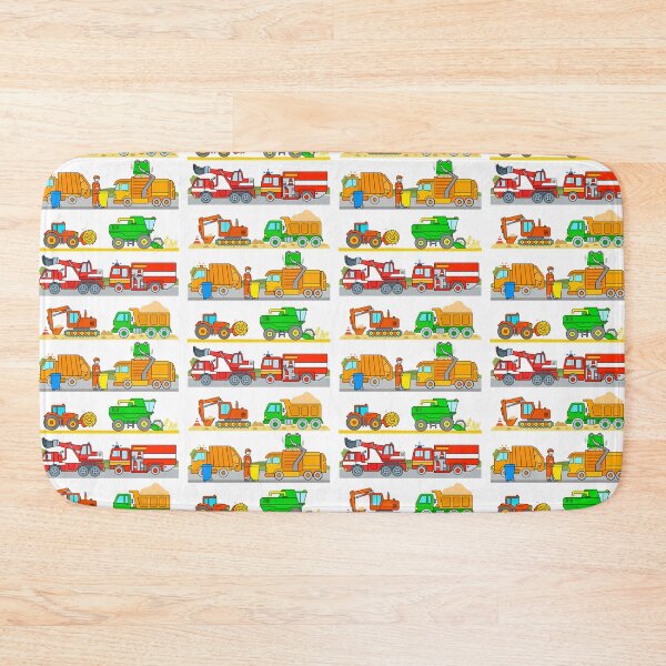 Item preview, Kids Cars Trucks Vehicles like Firetruck Tractor Garbage Truck Excavator designed and sold by samshirts.