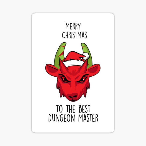 "Merry Christmas To The Best Dungeon Master - Board Games TRPG DnD