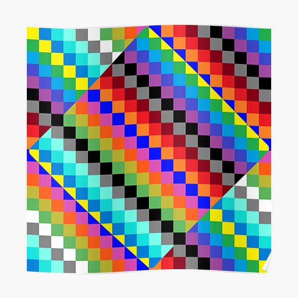 Colored Squares Poster