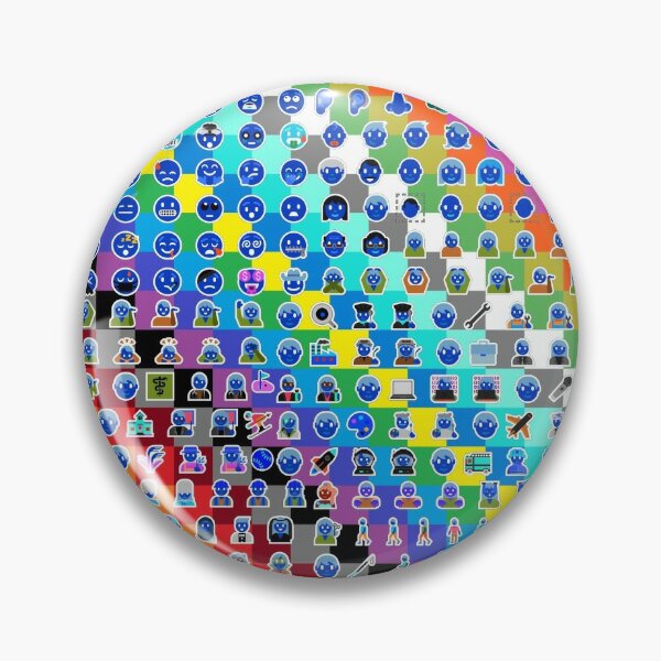 Emojis on Background of Colored Squares. Смайлики на фоне цветных квадратов Pin