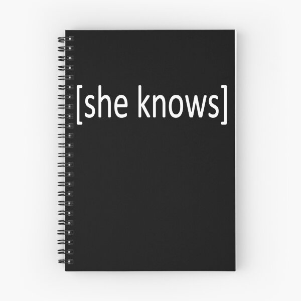 Item preview, She Knows Text designed and sold by crowncat.