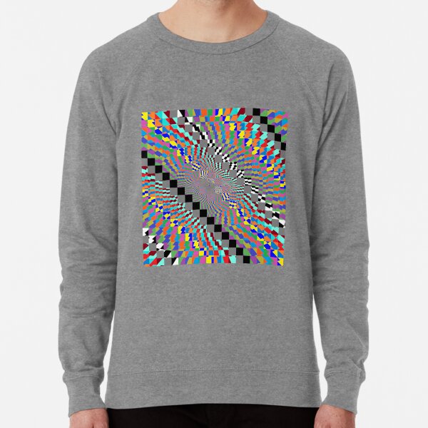 Trippy Colored Squares Lightweight Sweatshirt