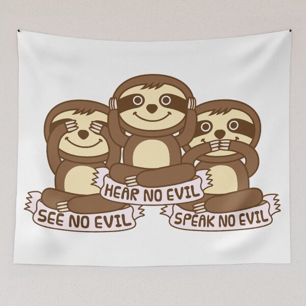 Item preview, Sloths See Hear Speak No Evil designed and sold by plushism.