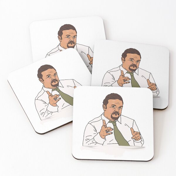 Item preview, David Brent Ricky Gervais Cutout designed and sold by Charlotte Thomas.