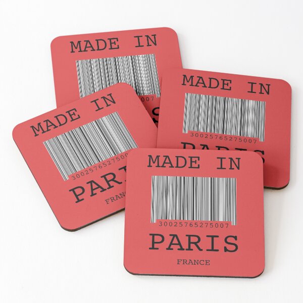 Item preview,  Made in Paris France Barcode Gift Idea. designed and sold by Kipcio.