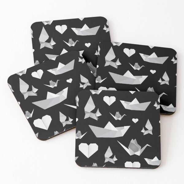 Item preview, origami pattern (black) designed and sold by ibyrd-7.