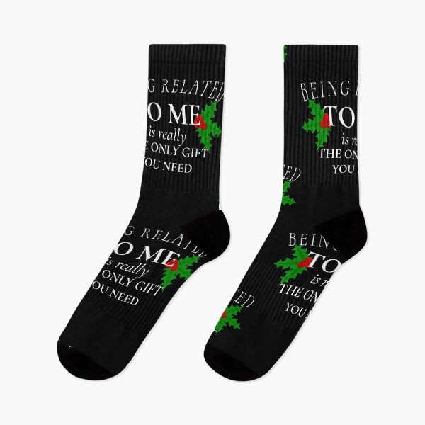 Item preview, Funny Christmas Being Related to Me Is Gift for Family Joke white text designed and sold by Mixture-DESIGN.