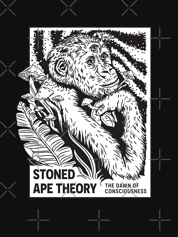 Stoned Ape Theory - Psychedelic, Magic Mushroom, Terence Mckenna, Joe Rogan  inspired shirt | Active T-Shirt