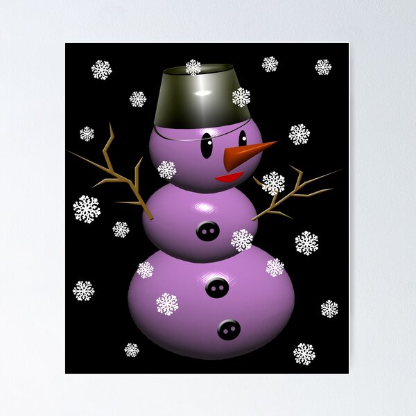 Item preview, A snowman with a carrot for a nose  designed and sold by Galina Kostyaeva.