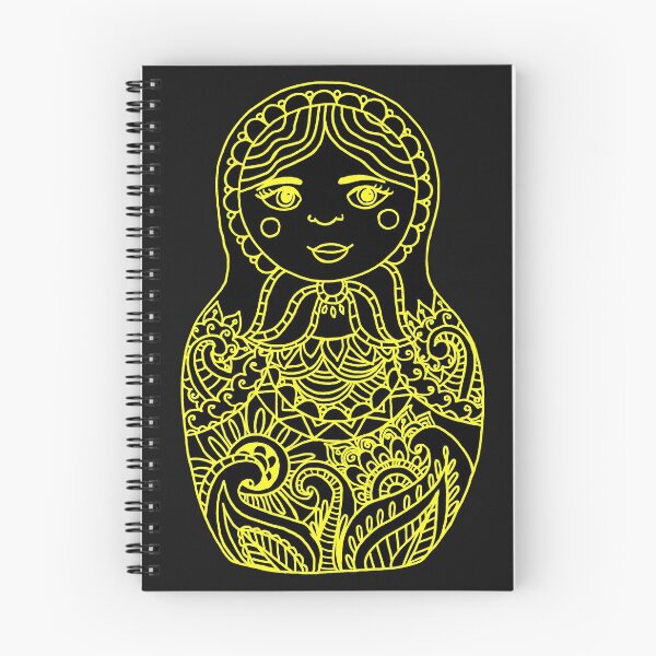 Item preview, Nesting Doll - Black and Yellow Palette designed and sold by Niina  Niskanen.