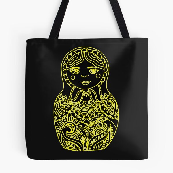 Item preview, Nesting Doll - Black and Yellow Palette designed and sold by Niina  Niskanen.