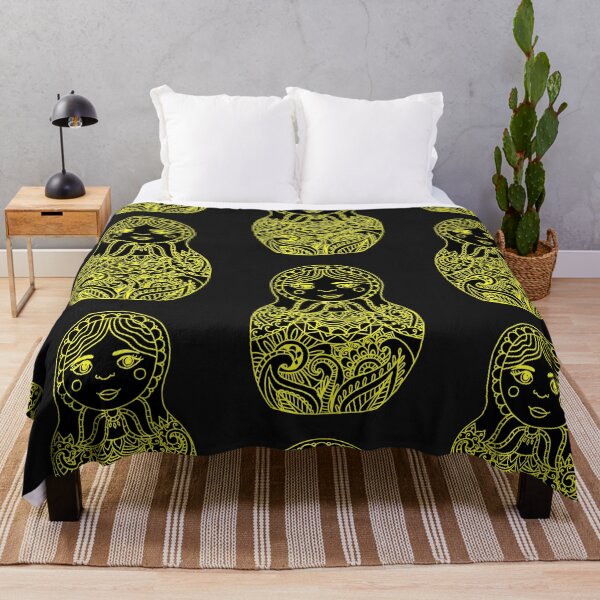 Item preview, Nesting Doll - Black and Yellow Palette designed and sold by Niina  Niskanen.
