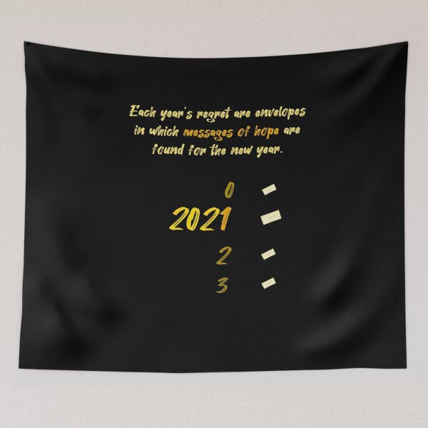 Item preview, New Year's regret | 2021 | hope for the new year designed and sold by Staymotivated0.