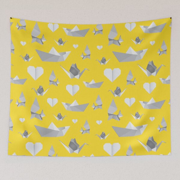 Item preview, origami pattern (yellow) designed and sold by ibyrd-7.