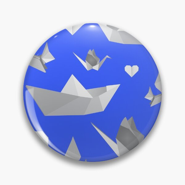 Item preview, origami pattern (blue) designed and sold by ibyrd-7.