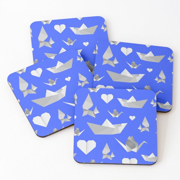 Item preview, origami pattern (blue) designed and sold by ibyrd-7.