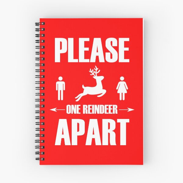 Item preview, Keep One Reindeer Apart - Festive Red designed and sold by AJ-DesignCo.