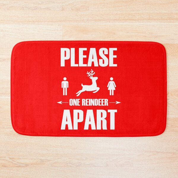 Item preview, Keep One Reindeer Apart - Festive Red designed and sold by AJ-DesignCo.