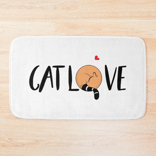 Item preview, cat love t-shirt | cat love calligraphy poster | cat love calligraphy poster art  designed and sold by KARTICK DUTTA.