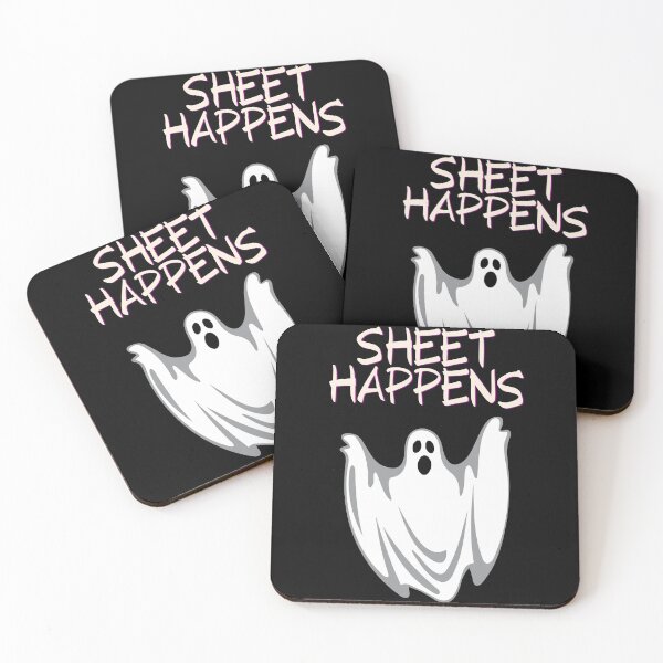 Item preview, Sheet Happens Ghost Trick or Treat Halloween designed and sold by RGVDesigns.