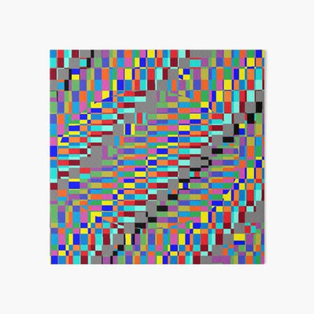Trippy Colored Squares Art Board Print
