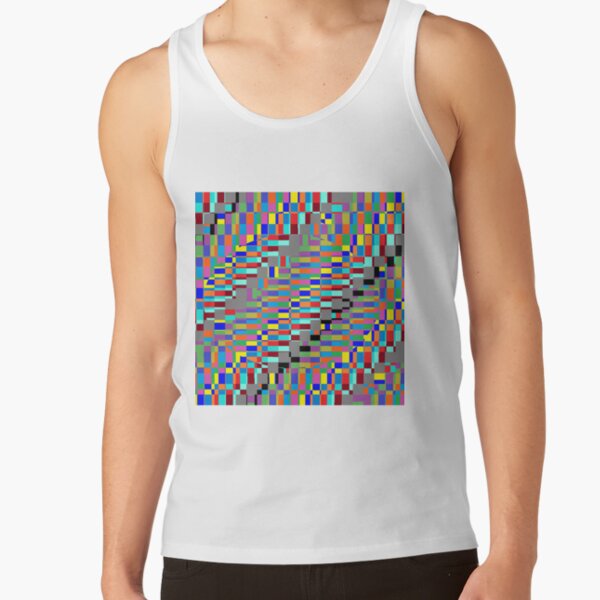 Trippy Colored Squares Tank Top