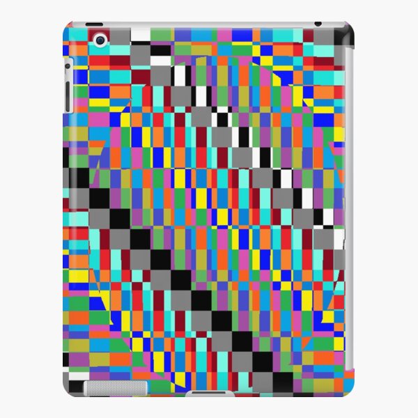 Horizontal Trippy Colored Squares iPad Snap Case