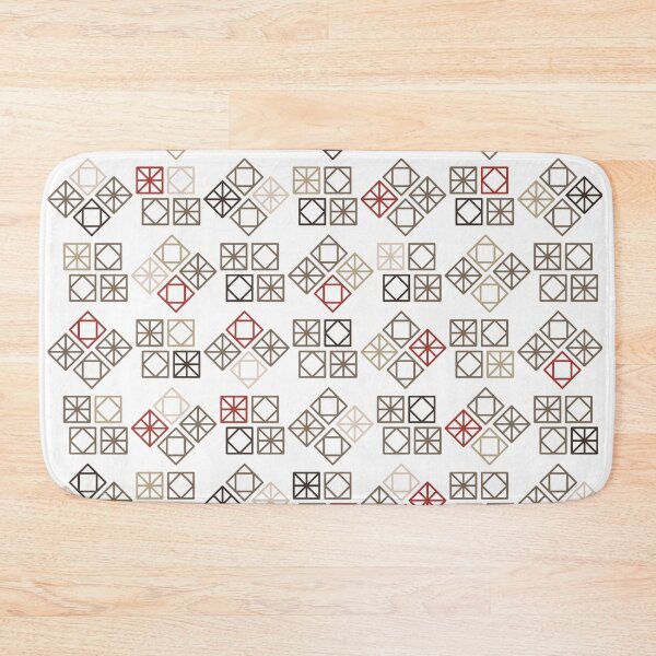 Item preview, Geometric Red, Latte and Brown designed and sold by DigitalSolo.