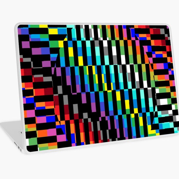 Trippy Colored Squares Laptop Skin